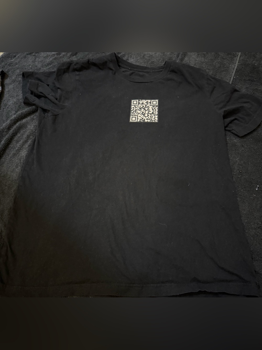 Black QR-Code Graphic Men’s Tee